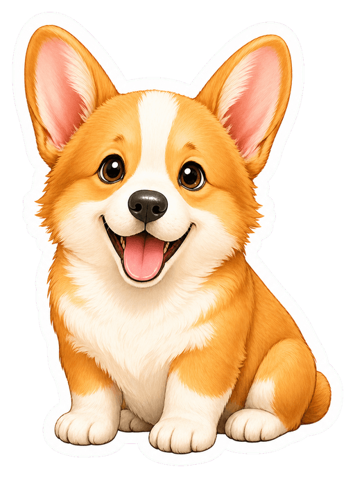 Corgi sticker