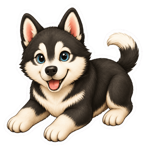 Husky sticker