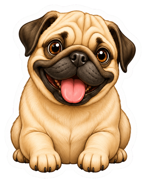 Pug sticker